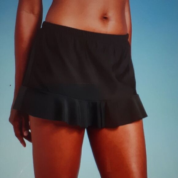 New Aqua Green Swim Skort  Ruffle Large New With Tags - Picture 1 of 3